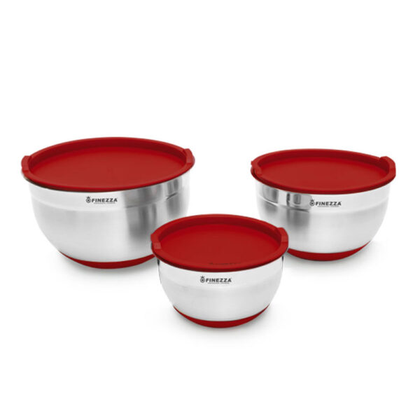 Combo Finezza Licuadora con Perilla + Set de Bowls Rojo - Imagen 6