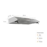 Campana Extractora Sole de 90Cm TURE22CO - Imagen 4