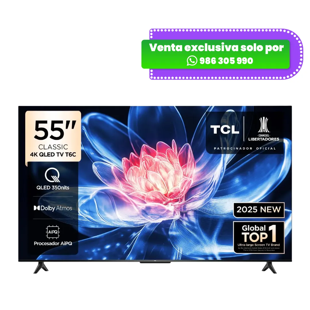 Televisor-de-55-Pulgadas-TCL-QLED-55T6C-4K-UHD-con-Google-TV-y-HDR.webp Televisor de 55 Pulgadas TCL QLED 55T6C 4K UHD con Google TV y HDR - Imagen 1