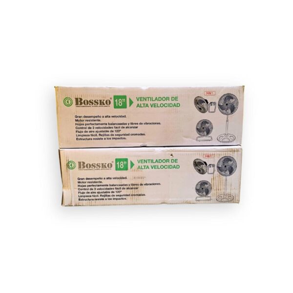 Ventilador de 18 Pulgadas BOSSKO 3 en 1 de 200W Negro BK-8218VI/NG - Imagen 4