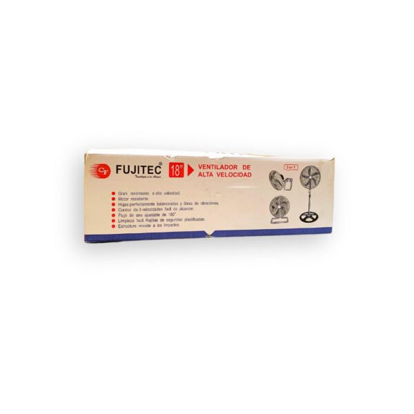 Ventilador de 18 Pulgadas FUJITEC 3 en 1 de 250W Azul CF-190 - Imagen 3