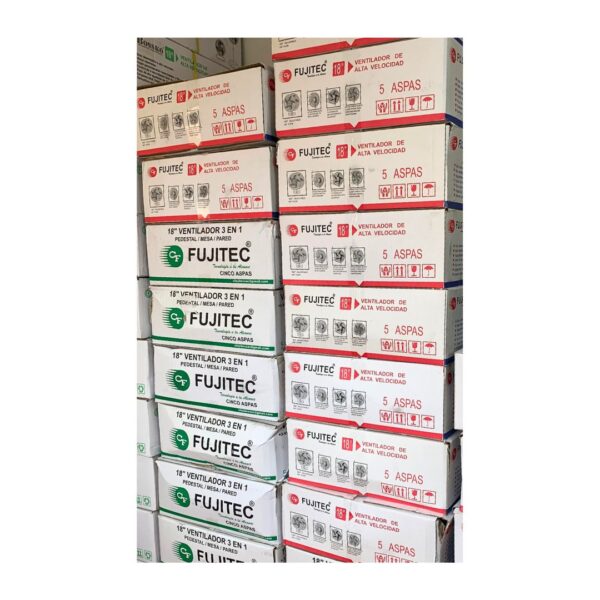 Ventilador de 18 Pulgadas FUJITEC 3 en 1 de 250W Azul CF-190 - Imagen 5