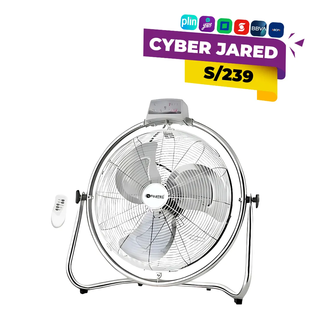Ventilador-de-Piso-FUJITEC-de-20-Pulgadas-con-180W-a-Control-Remoto-CF-2014.webp Ventilador de Piso FUJITEC de 20 Pulgadas con 180W a Control Remoto CF-2014 - Imagen 1