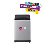Lavadora de 9Kg LG Carga Superior Plateado WT9GL