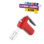 Batidora de Mano Eléctrica Oster FPSTHM360R de 7 Velocidades con Estuche