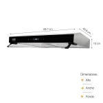 Campana Extractora S-Collection Slim Inox Sole de 60Cm TURE93CO - Imagen 4