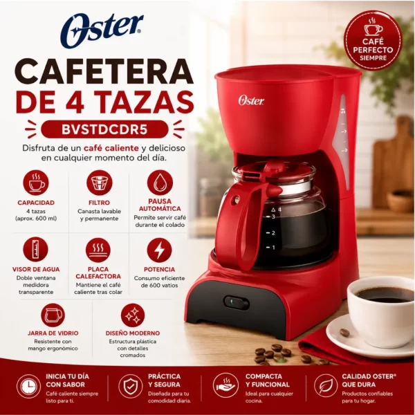 Combo Oster Rojo: 5 Electrodomésticos Esenciales - Imagen 4