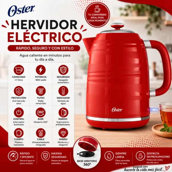 Combo Oster Rojo: 5 Electrodomésticos Esenciales - Imagen 7