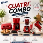 Combo Oster Rojo: Kit de Cocina de 4 Piezas al Mejor Precio - Imagen 2