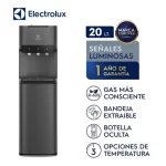 Dispensador de agua negro Electrolux ED30SRBL con carga inferior.