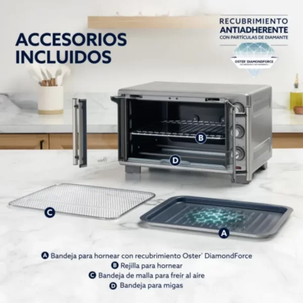 Horno con Freidora de Aire Oster® de 25L (TSSTTV25FDMAFNS-053) - Imagen 4