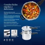 Olla de presión Oster Brissago de 5 litros plateada