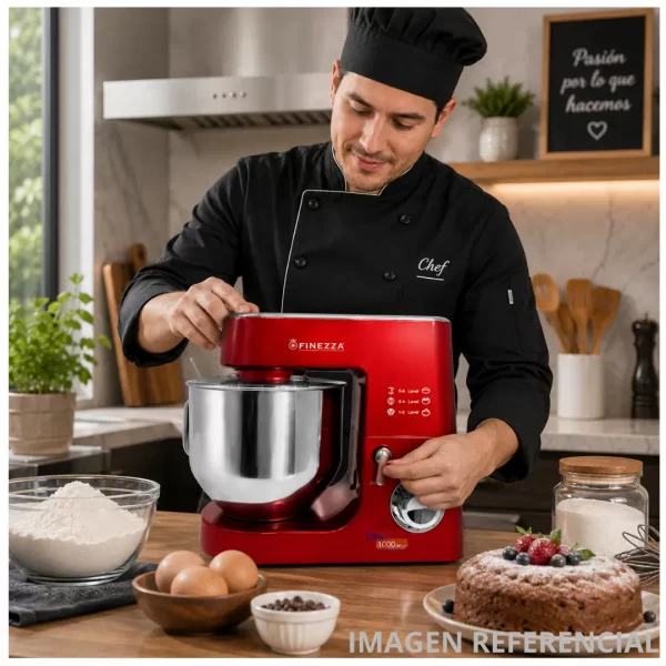 Batidora Orbital / Pedestal Finezza 8 Litros 2100W FZ-6826B - Rojo - Imagen 7