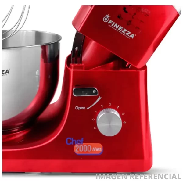 Batidora Orbital / Pedestal Finezza 5.5 Litros 2000W FZ-6818B - Roja - Imagen 6
