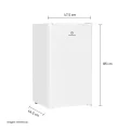 Frigobar Compacto Indurama 90L RI-101BL Blanco con Eficiencia Energética Clase A - Imagen 3