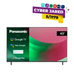 Smart TV Panasonic 43" 4K UHD con Google TV: Colores Reales y Entretenimiento Inteligente