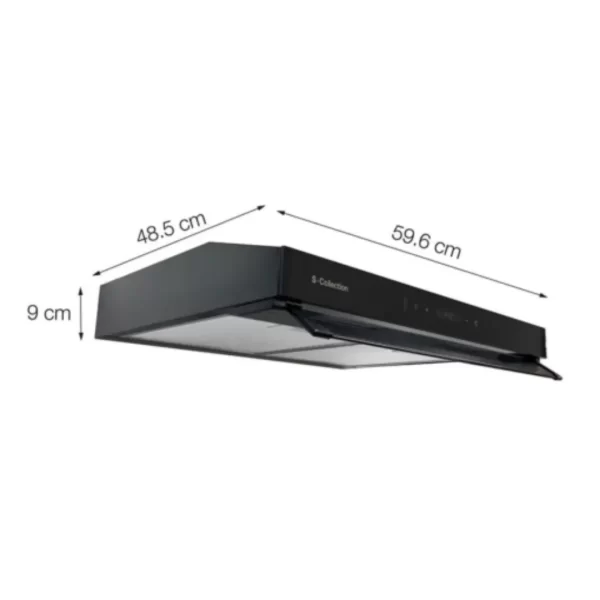 ¡Campana Extractora SOLE Slim Black 60cm Touch Free: ¡Cocina sin Grasa ni Olores con un Solo Gesto! - Imagen 3