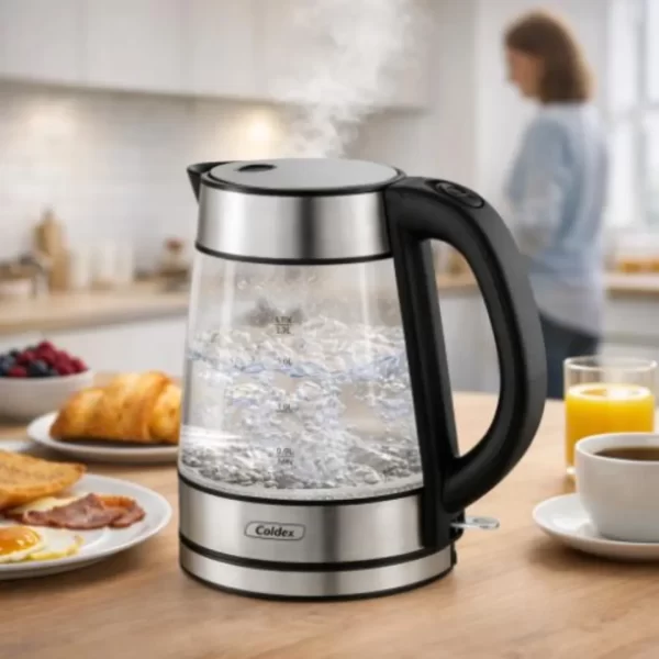 Hervidor de Vidrio Eléctrico Coldex 1.7L CX-HV1.7V: Elegancia y Máxima Potencia para tu Cocina - Imagen 2