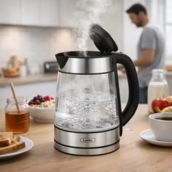 Hervidor de Vidrio Eléctrico Coldex 1.7L CX-HV1.7V: Elegancia y Máxima Potencia para tu Cocina - Imagen 3