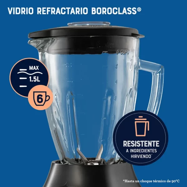 Licuadora Oster® con Vaso de Vidrio y 6 Velocidades más Pulso BLSTPEG-CPB - Imagen 12