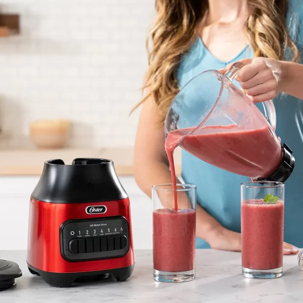 Licuadora Oster® con Vaso de Vidrio y 6 Velocidades más Pulso BLSTPEG-CPB - Imagen 8