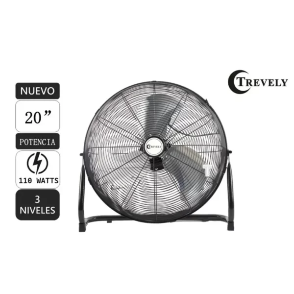 Ventilador de Piso y Pared Trevely VT-20A de 20" y 110W - Imagen 2